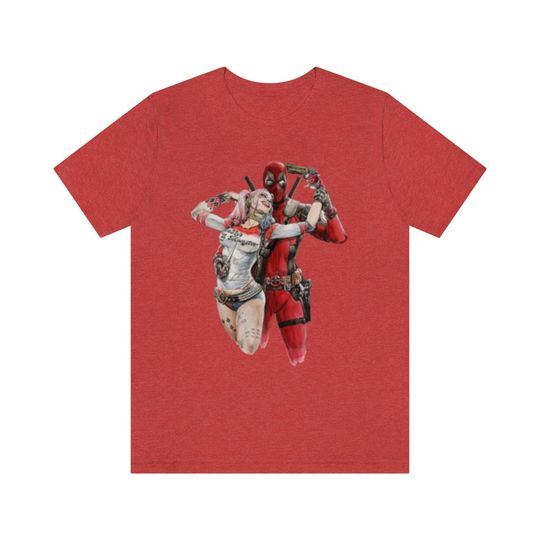 Adult Harley Quinn and Deadpool Tee