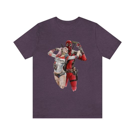 Adult Harley Quinn and Deadpool Tee