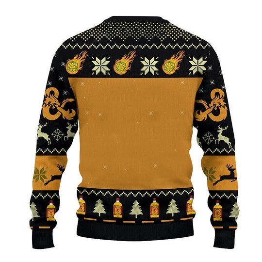 Dnd Classes Fireball Ugly 3D Sweater