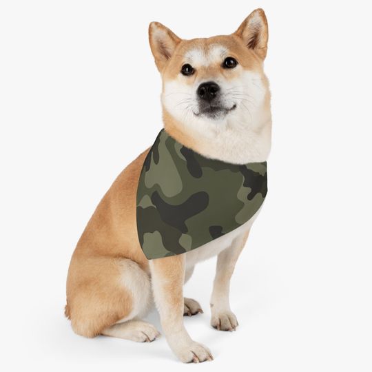 Camo Pet Bandana Collar