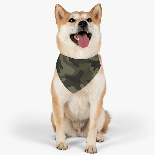 Camo Pet Bandana Collar