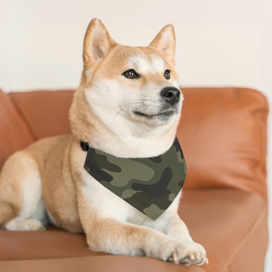 Camo Pet Bandana Collar