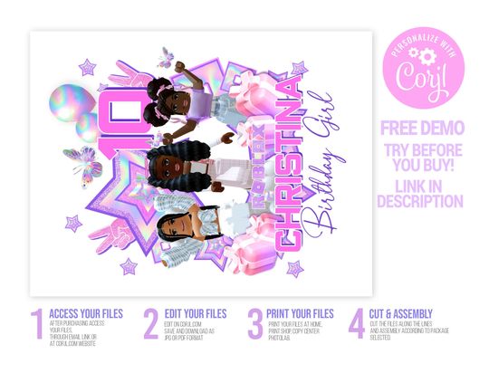 Roblox Kids Birthday Custom T Shirt