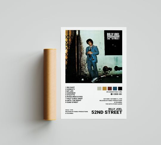 Billy Joel Posters / 52nd Street Poster