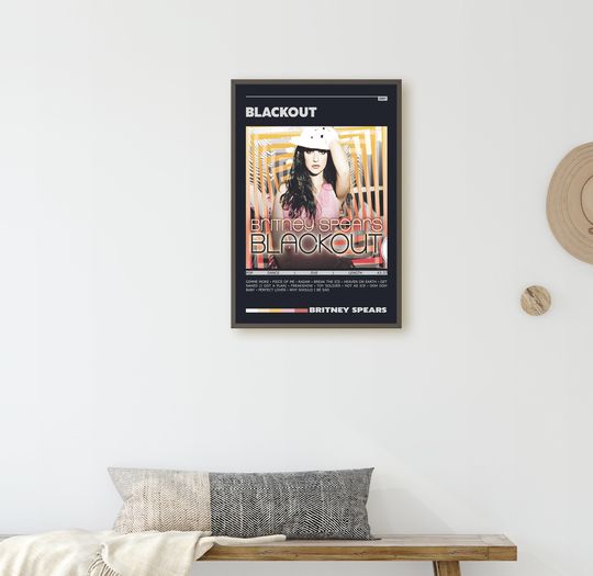 Britney Spears Blackout Album Poster Print