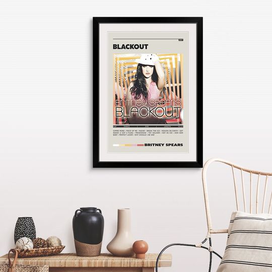 Britney Spears Blackout Album Poster Print