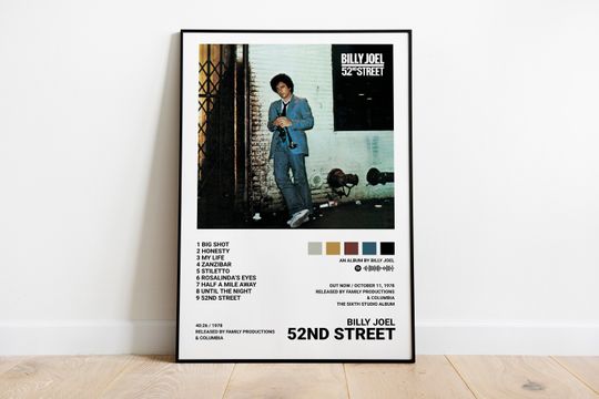 Billy Joel Posters / 52nd Street Poster
