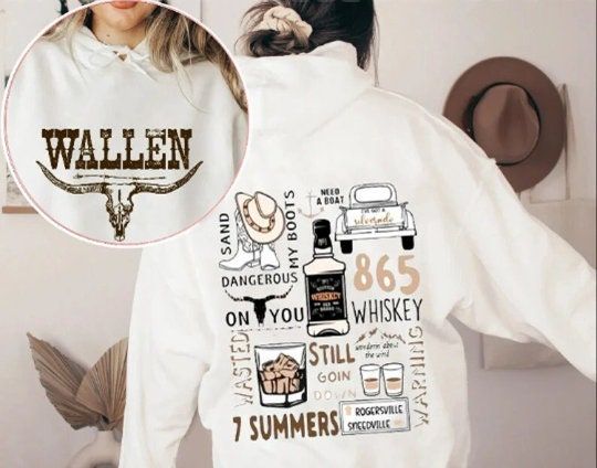 Retro Wallen Western SweatShirt, Cowboy Wallen Sweatshirt