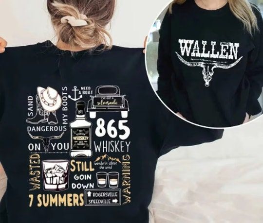 Retro Wallen Western SweatShirt, Cowboy Wallen Sweatshirt