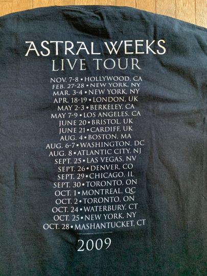 Van Morrison Astral Weeks Tour T-Shirt