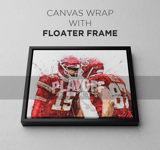 Patrick Mahomes, Travis Kelce Poster, Wall Art