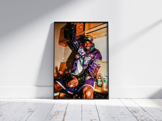 Kobe Bryant Locker room Champion Celebration Poster