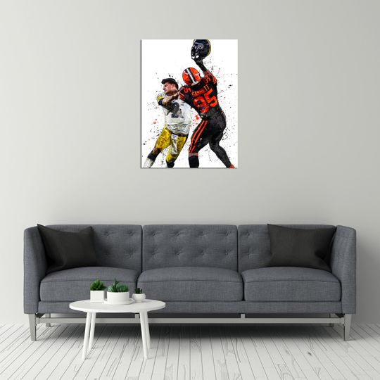 Myles Garrett And Mason Rudolph Poster