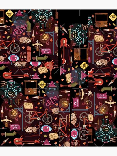 Night in the Woods Weird Autumn Pattern Backpack