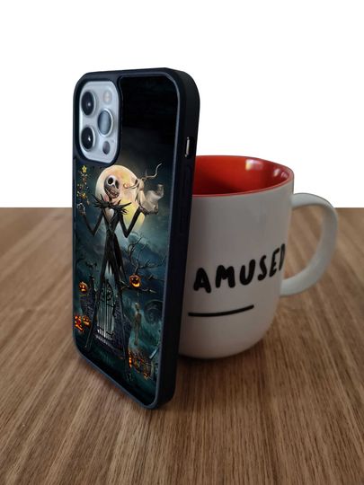 Nightmare Before Christmas Wallpaper Disney Stylish Snapback Rubber iPhone Case