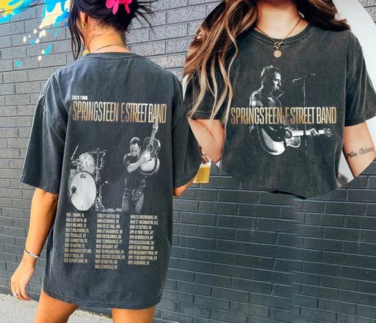 Bruce Springsteen & E Street Band First 2023 Rock Tour Double sided hoodie