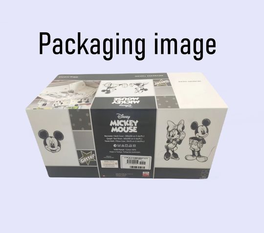 licensed Disney Minnie & Mickey Glitter Bedding Set