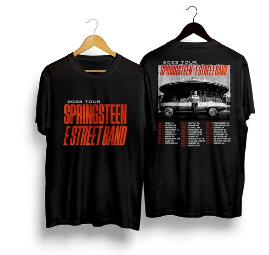 Bruce Springsteen Tour 2023 Unisex Hoodie, Vintage Bruce Springsteen E Street Band Hoodie