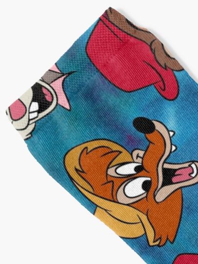 Splash Mountain pattern Socks