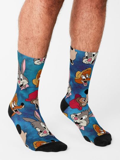 Splash Mountain pattern Socks
