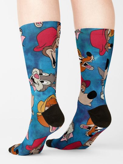 Splash Mountain pattern Socks