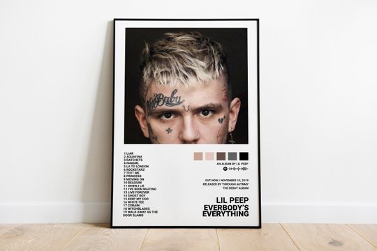 Lil Peep Poster / Everybody's Everything / Album Cover Poster