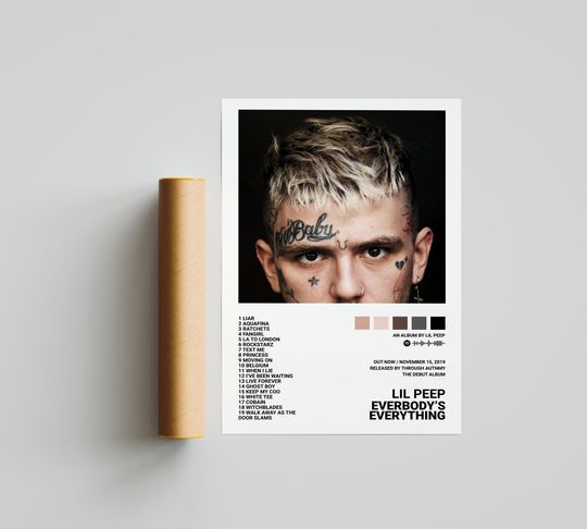 Lil Peep Poster / Everybody's Everything / Album Cover Poster