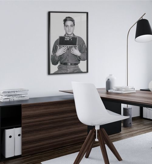 Elvis Presley Mugshot Wall Art Poster