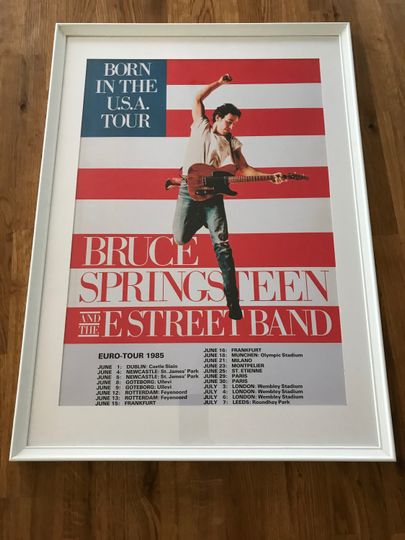 Bruce Springsteen Born in the USA UK Tour Poster
