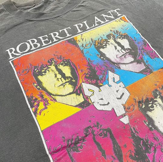 Vintage Robert Plant Tee Retro 1990s Manic