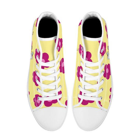 Scooby Doo, Flower Power, Cartoon High Top Sneakers