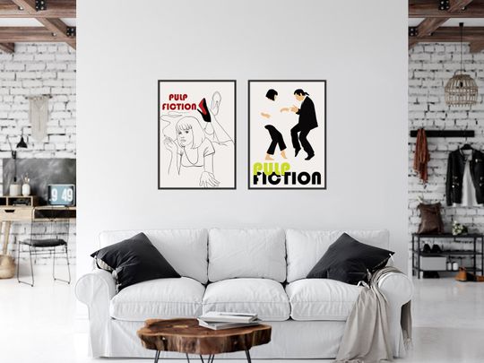 Pulp Fiction Mia and Vince dance, Uma Thurman Poster