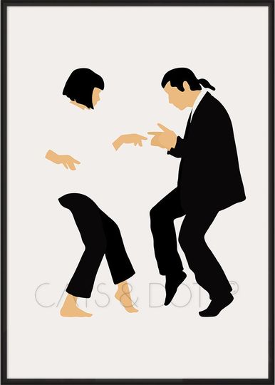 Pulp Fiction Mia and Vince dance, Uma Thurman Poster