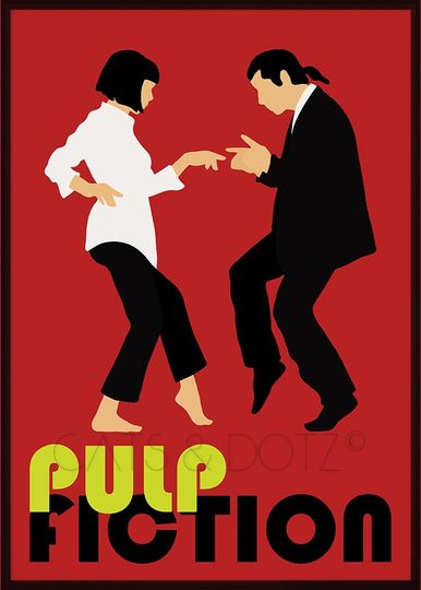 Pulp Fiction Mia and Vince dance, Uma Thurman Poster