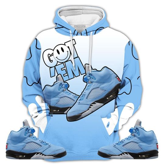Dripping Got Em Shoes Shirt Match Retro University Blue 5s Tee