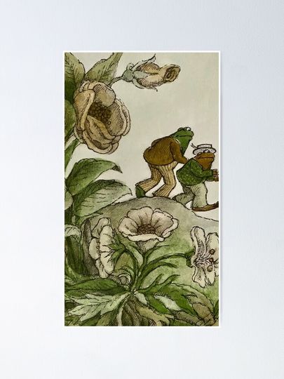 A Frog And Toad The Hat Vintage Poster