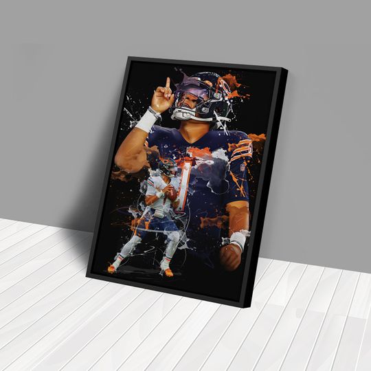 Justin Fields Poster Chicago Bears Poster