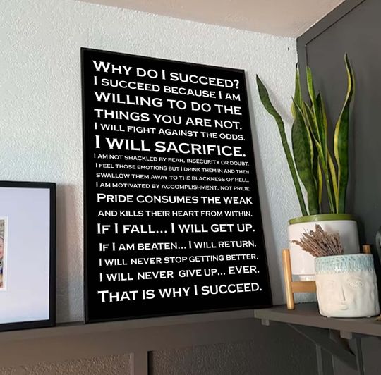 Michael Jordan Succeed Quotes Poster