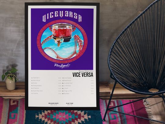 Rauw Alejandro - VICE VERSA | Album Cover Poster