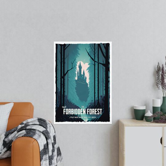 Travel Poster - Forbidden Forest - Harry Potter
