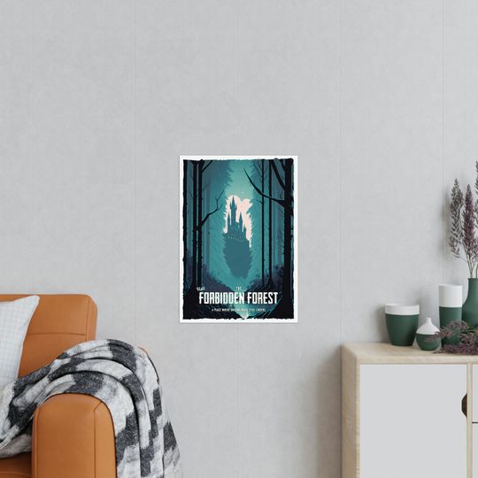 Travel Poster - Forbidden Forest - Harry Potter