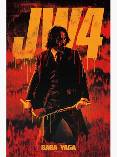 John Wick Chapter 4 poster Premium Matte Vertical Poster