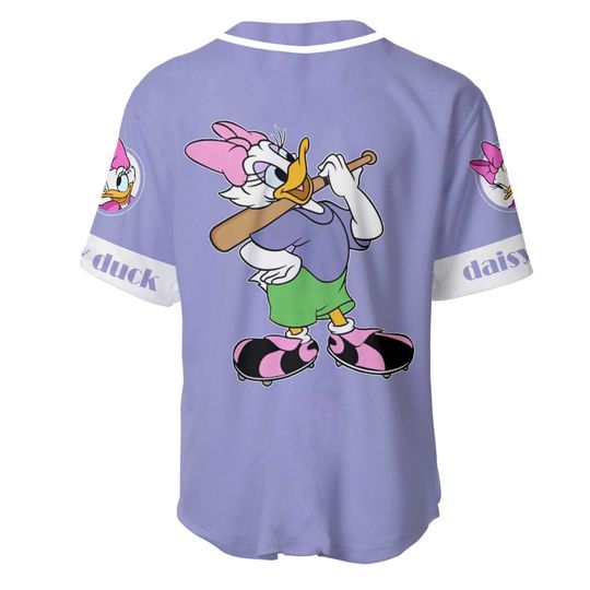 Daisy Duck Light Purple Lilac White | Disney Custom Baseball Jersey