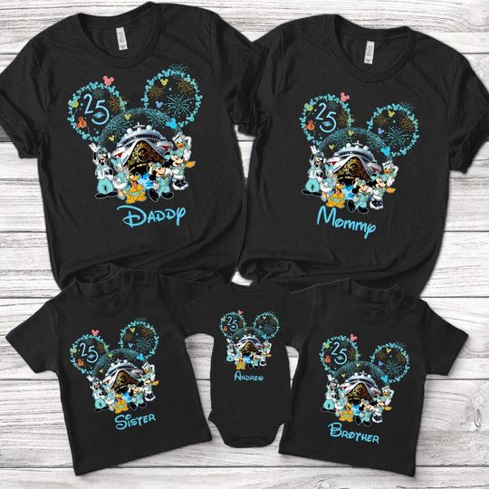 Personalized Disney Cruise Line 25th Anniversary Shirt