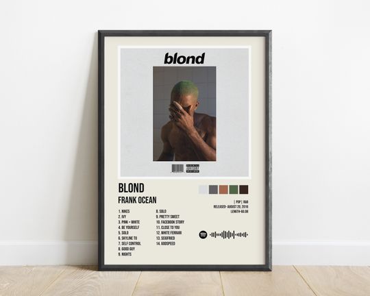 Frank Ocean Poster, Blond Poster