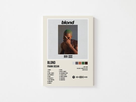 Frank Ocean Poster, Blond Poster