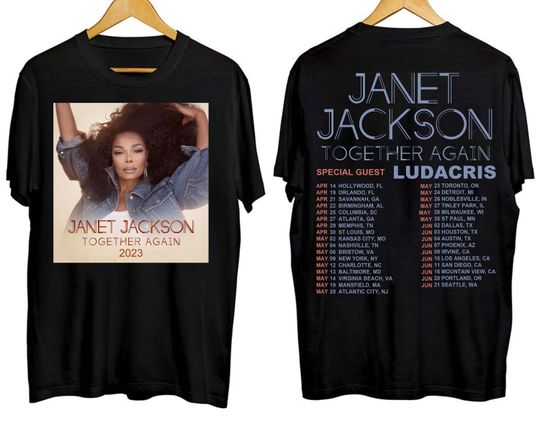 Janet Jackson Together Again Tour 2023 Shirt