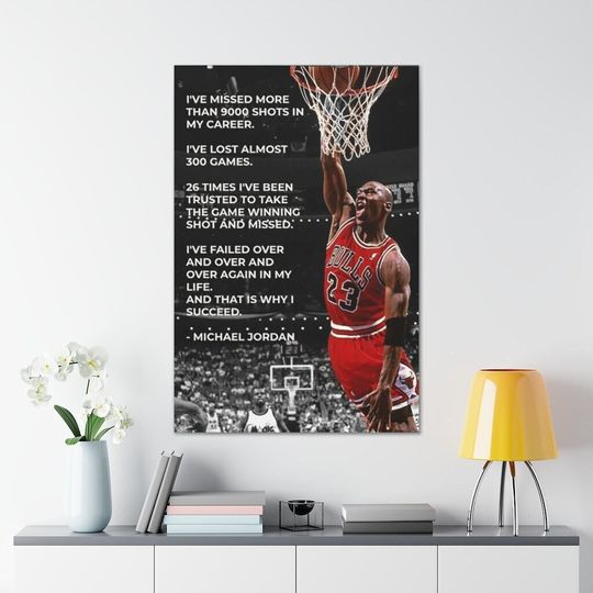 Michael Jordan Poster, Motivation Poster