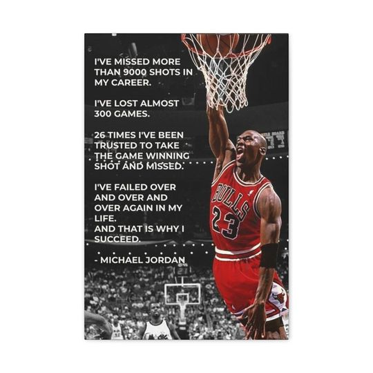 Michael Jordan Poster, Motivation Poster