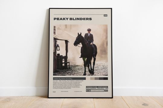 Peaky Blinders Poster,  Cillian Murphy, Minimalist Tv Series Poster
